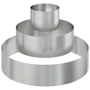 vidaXL Cache-pot de jardin Argent 90 x 90 x 20 cm Acier galvanisé