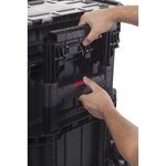Keter Mallette à outils mobile avec organisateur Connect Noir