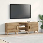 vidaXL Meuble TV chêne artisanal 150 x 30 x 50 cm Bois d'ingénierie