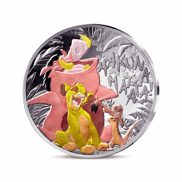 Disney Le Roi Lion - 30ème anniversaire - Monnaie de 10€ Argent Colorisée