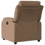 vidaXL Fauteuil inclinable Marron Tissu