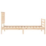 vidaXL Cadre de lit sans matelas bois massif
