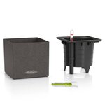 Lechuza jardinière de table canto stone 14 all-in-one gris pierre