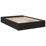 vidaXL Cadre de lit noir 160x200 cm bois d'ingénierie