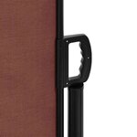 vidaXL Auvent latéral rétractable marron 180x500 cm