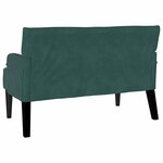 vidaXL Banc Chesterfield Vert foncé 112 x 65.5 x 75 cm Velours