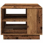 vidaXL Table basse vieux bois 55x55x42 cm bois d'ingénierie