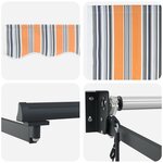 vidaXL Auvent rétractable électrique 4 5 × 3 m