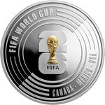 Monnaie FIFA WORLD CUP Argent 5€ Euro Portugal 2026 (PRÉCOMMANDE)