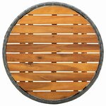 vidaXL Ensemble bistro de jardin 3 Pièces Gris Poly rotin