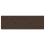 vidaXL Tête de lit murale 12 pc Marron Simili cuir