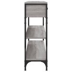vidaXL Table console sonoma gris 100x25x75 cm bois d'ingénierie