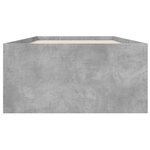 vidaXL Cadre de lit gris béton 90x190 cm bois d'ingénierie