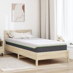 vidaXL Matelas Blanc  Gris 90 x 200 cm Mousse