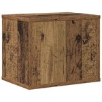 vidaXL Organiseur de bureau Bois ancien 36 x 26 x 29 5 cm