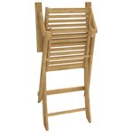 vidaXL Chaises pliables de jardin lot de 4 bois massif d'acacia