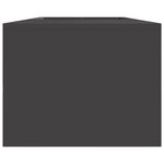 brasero vidaXL avec rangement pour bûches Noir 160x45x35 cm Acier