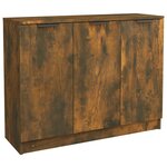 vidaXL Buffet Chêne fumé 90 5x30x70 cm Bois d'ingénierie