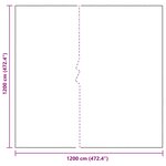vidaXL Couverture pour plantes Transparent 12 x 12 m PE
