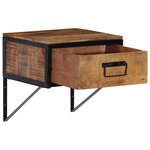 vidaXL Table de chevet 40x35x40 cm bois de manguier massif