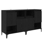 vidaXL Buffets 2 Pièces Chêne noir 60 x 35 x 70 cm Bois d'ingénierie