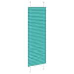 vidaXL Store plissé vert pétrole 45x100 cm largeur du tissu 44 4 cm
