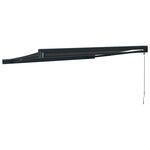 vidaXL Auvent rétractable anthracite 3x2 5 m tissu et aluminium