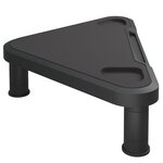 vidaXL Support de moniteur d'angle Noir 49x28x10 5 cm