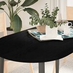 vidaXL Dessus de table 120x60x2 cm bois de chêne massif ovale