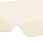 vidaXL Toit de rechange de balançoire crème 150/130x105/70 cm