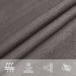 vidaXL Voile d'ombrage 160 g/m² Anthracite 3/4x3 m PEHD
