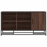 vidaXL Banc à chaussures chêne marron bois d'ingénierie et métal