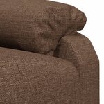 vidaXL Fauteuil de massage Marron Tissu