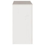 vidaXL Table console avec tiroir Drammen Blanc 89.5 x 37 x 73 cm