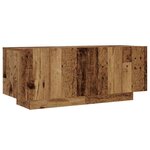 vidaXL Table de chevet vieux bois 100x35x40 cm bois d'ingénierie