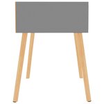 vidaXL Tables de chevet 2 Pièces Gris 40x40x56 cm Bois d'ingénierie