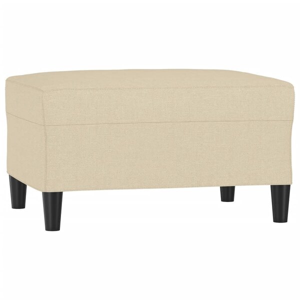 vidaXL Repose-pied Crème 70x55x41 cm Tissu