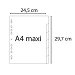 Intercalaires Imprimés Numériques Polypropylène 12/100e - 6 Positions - A4 Maxi - Assorties Vives - Exacompta