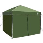 vidaXL Tente à auvent pop-up Vert 250 x 250 cm tissu