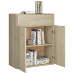 vidaXL Buffet Chêne sonoma 60x30x75 cm Bois d'ingénierie