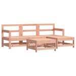 vidaXL Salon de jardin 5 Pièces bois massif douglas