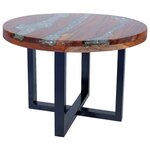 vidaXL Table basse Teck Résine 60 cm