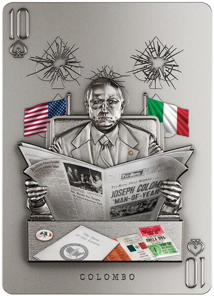 Pièce de monnaie en Argent 5 Dollars g 62.2 (2 oz) Millésime 2026 The Five Families COLOMBO