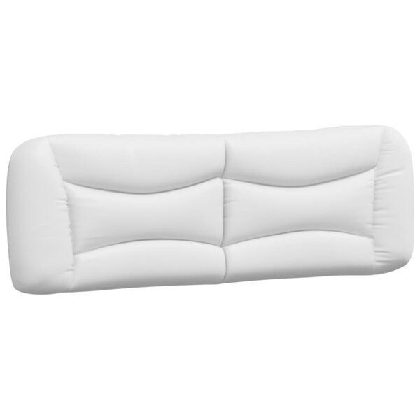 vidaXL Coussin de tête de lit Hvar blanc 160 cm similicuir