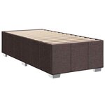 vidaXL Sommier à lattes de lit avec matelas Marron foncé 90x200 cm