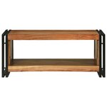 vidaXL Table basse Marron 90 x 50 x 38 cm Bois d'Acacia Massif