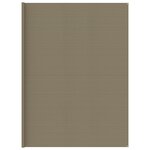 vidaXL Tapis de tente Taupe 400x800 cm PEHD