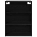 vidaXL Armoire murale suspendue Chêne Noir 69 5 x 32 5 x 90 cm