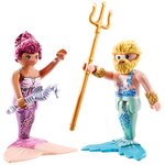 PLAYMOBIL 71799 - Duo : Couple de sirène et triton avec sceptre et trident