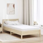 vidaXL Matelas Blanc 90 x 200 cm Tissu jacquard